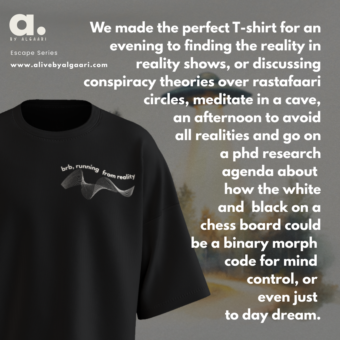 "BRB Running from Reality" Tee - Image 8